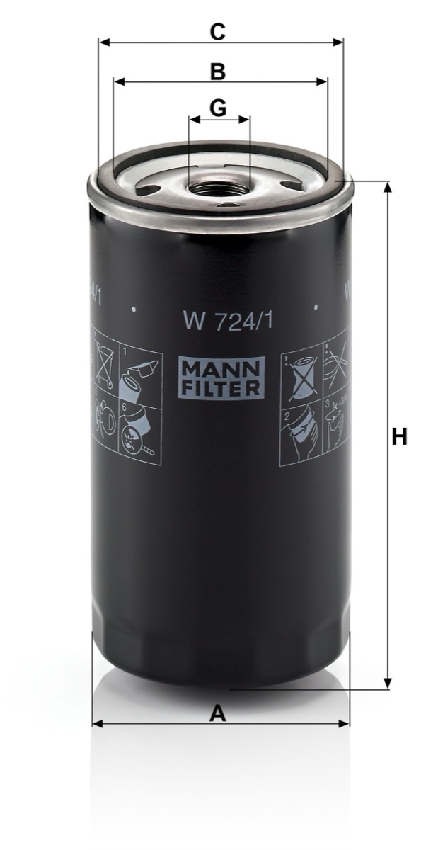 Mann-Filter W 724/1 Oil Filter