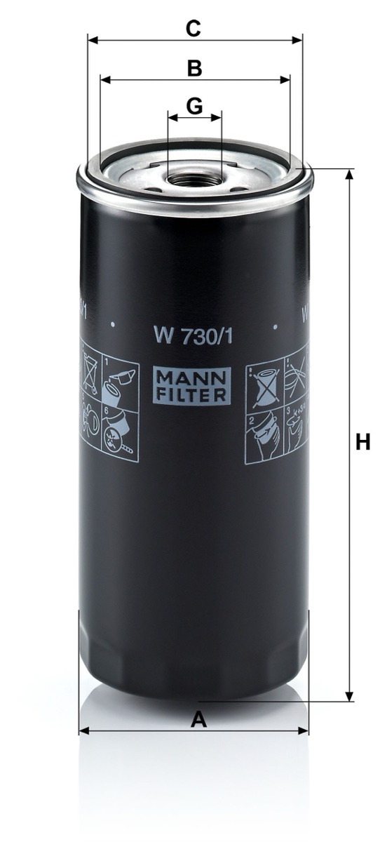 Mann-Filter W 730/1 Oil Filter