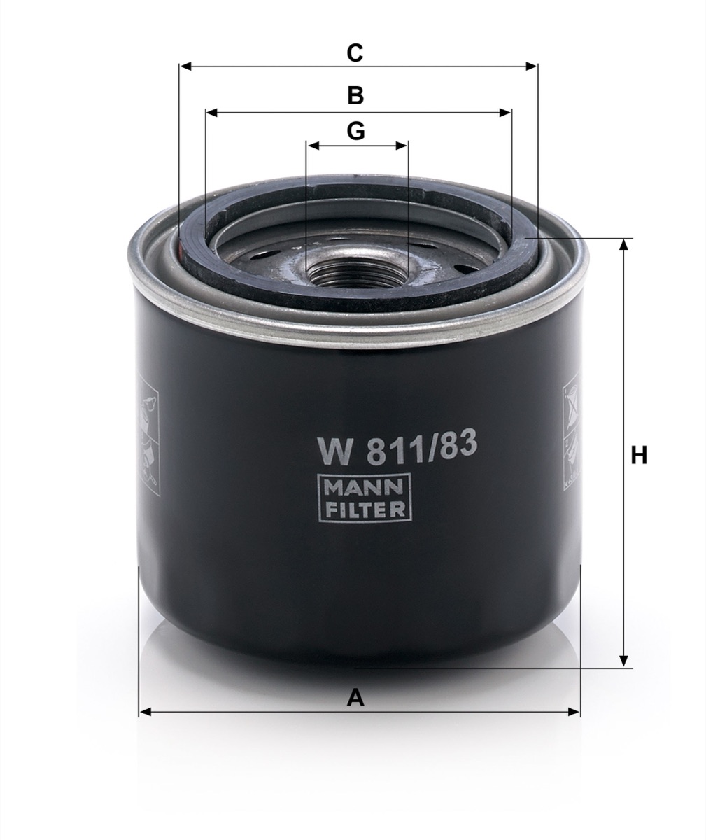 Mann-Filter W 811/83 Oil Filter