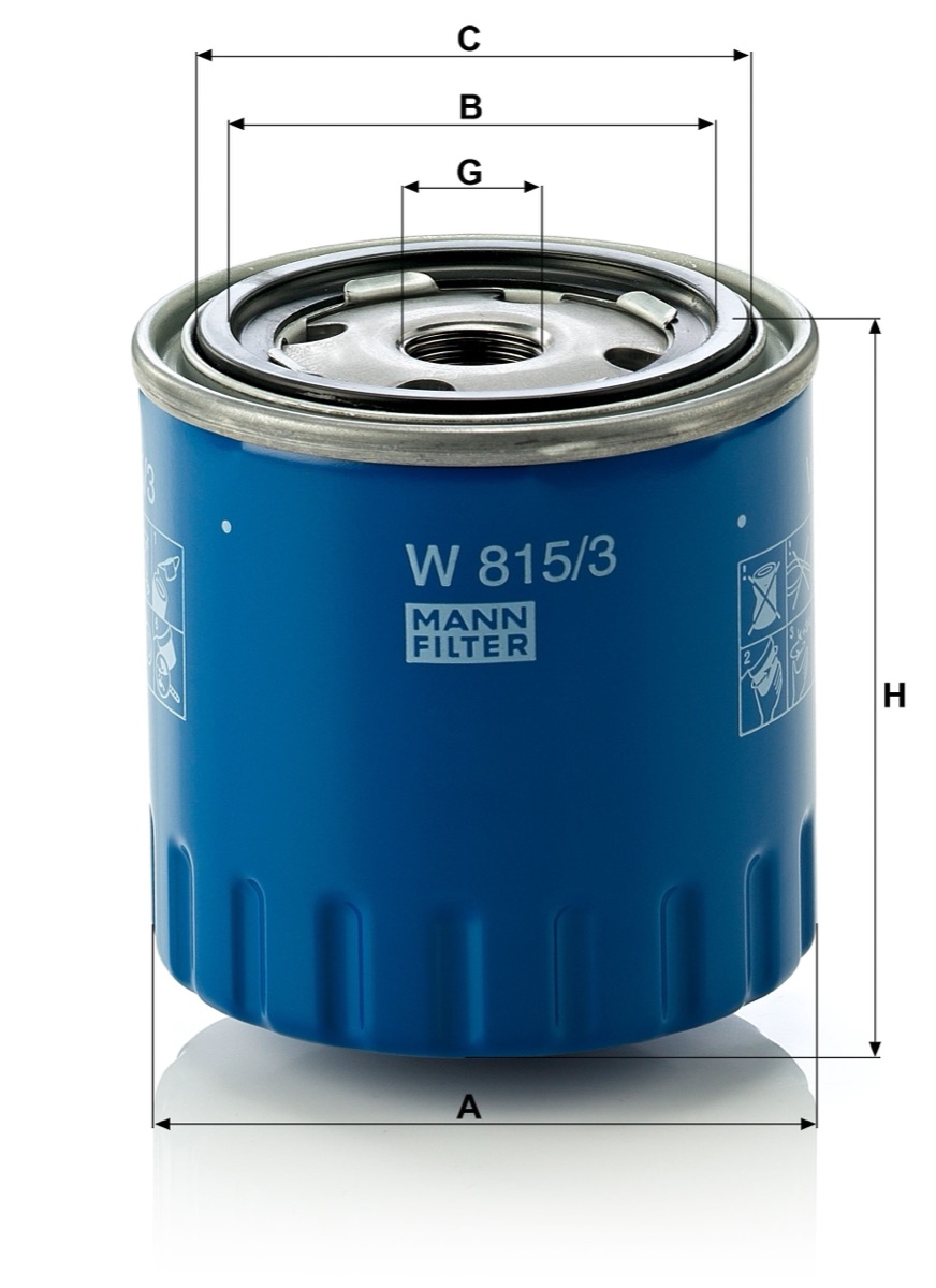 Mann-Filter W 815/3 Oil Filter