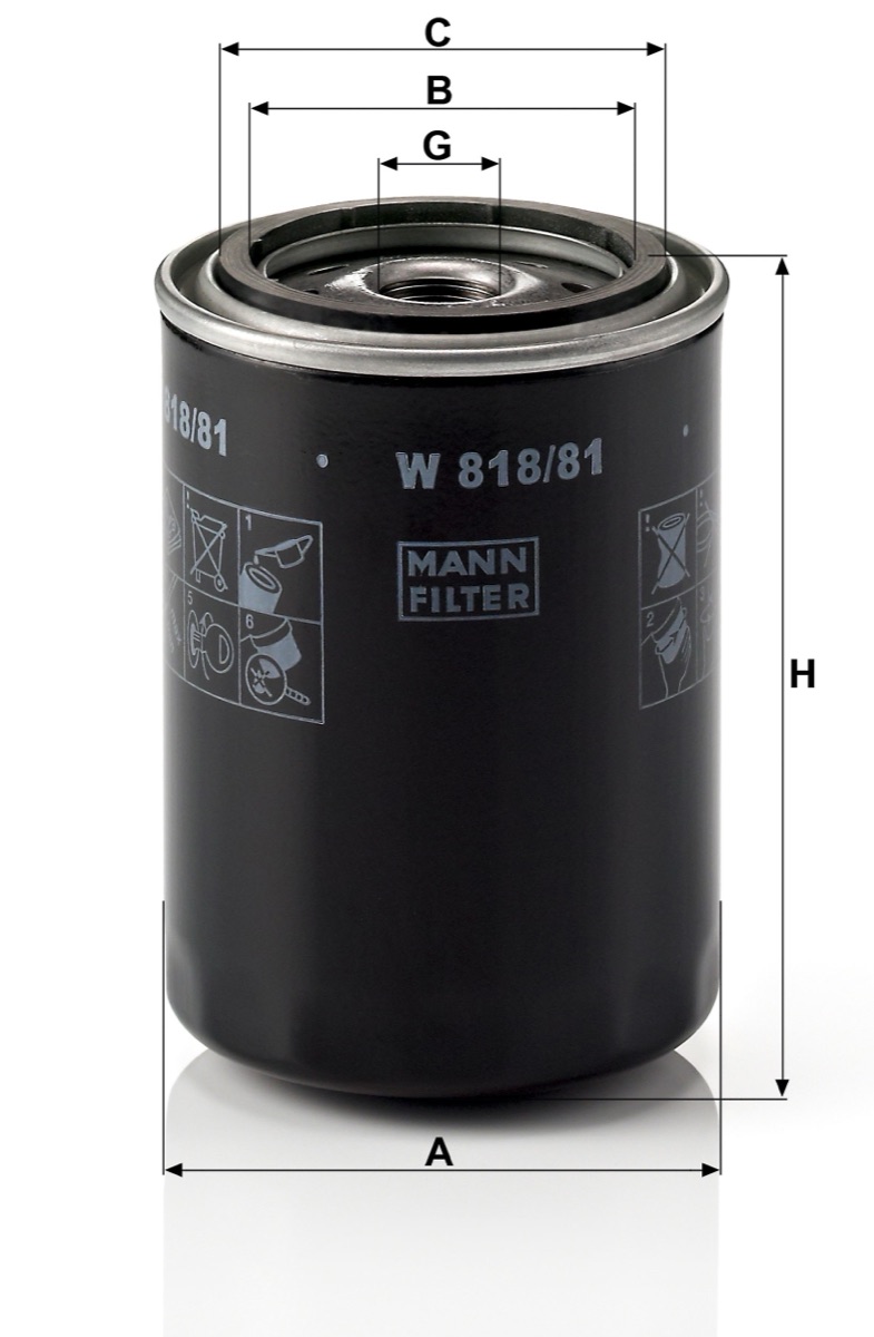 Mann-Filter W 818/81 Oil Filter
