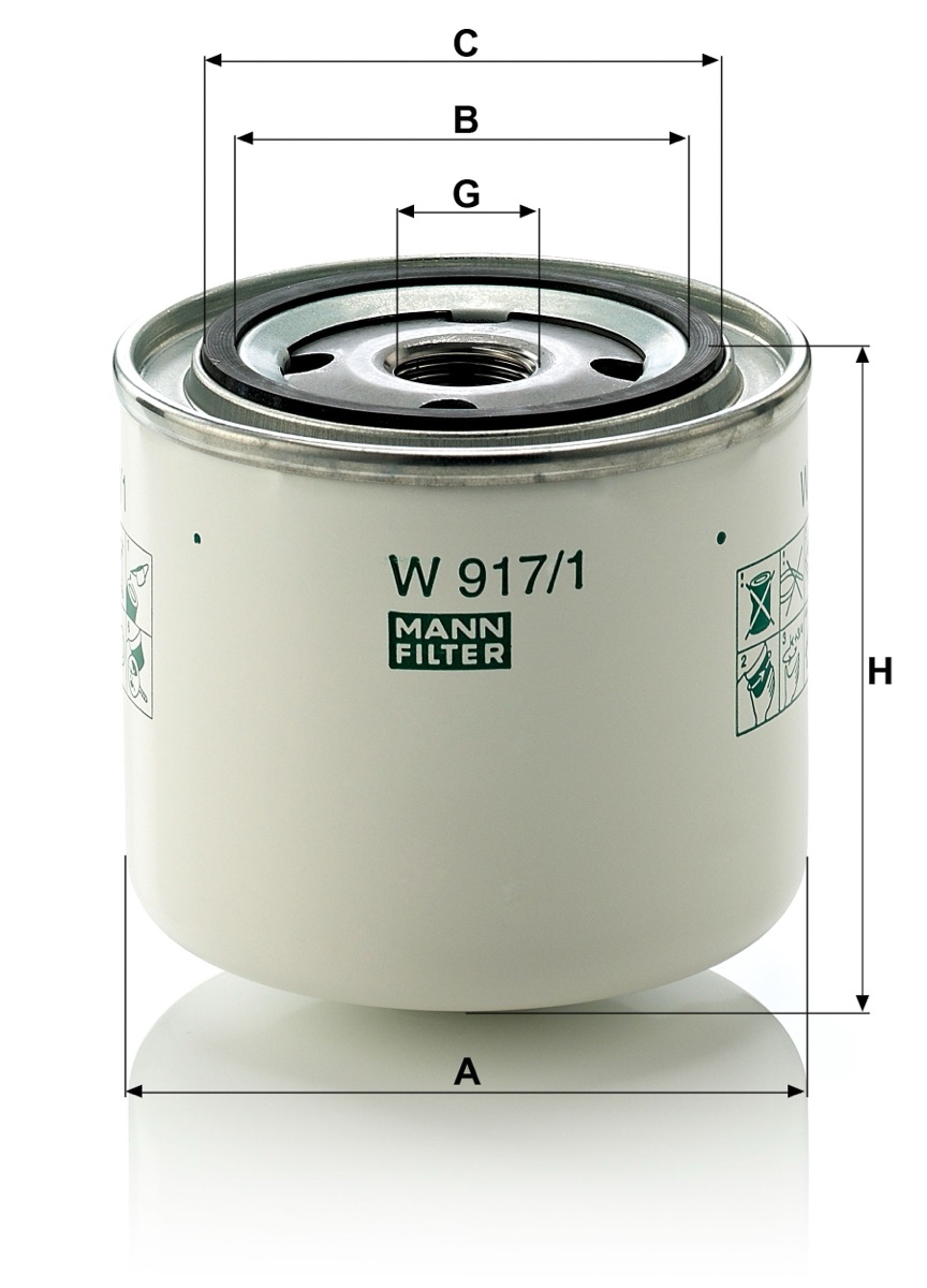 Mann-Filter W 917/1 Oil Filter
