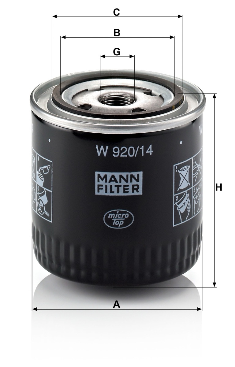 Mann-Filter W 920/14 Oil Filter