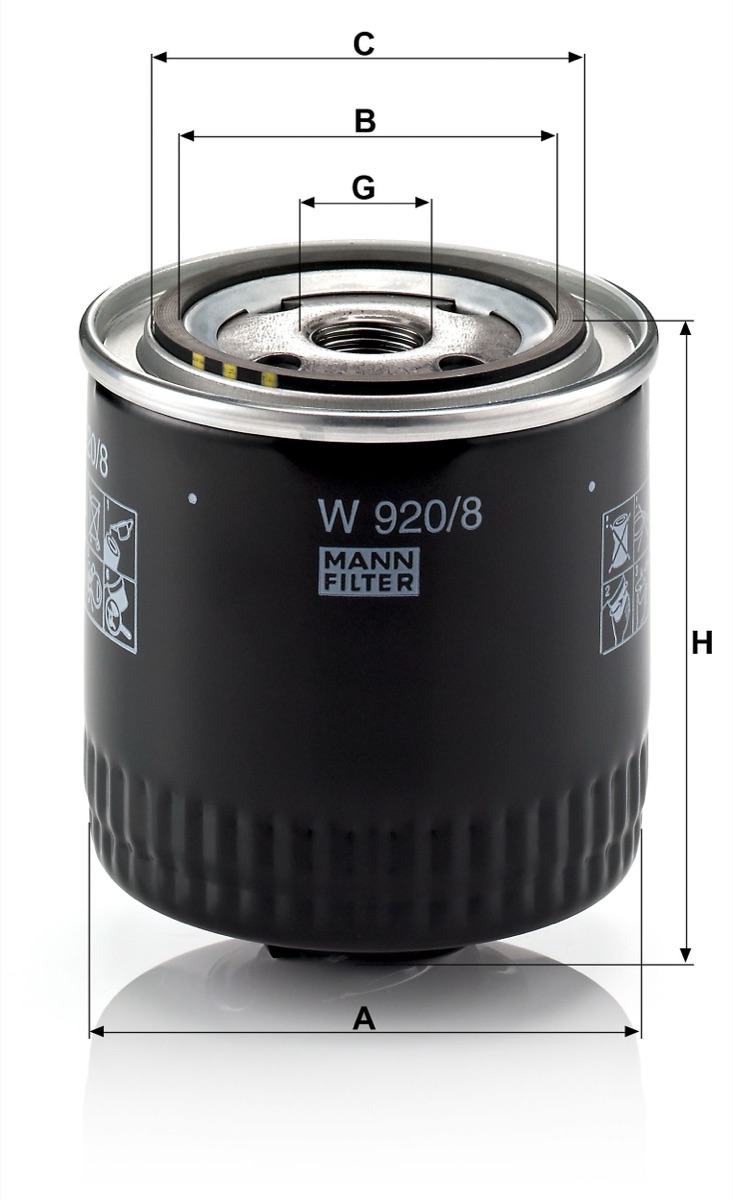 Mann-Filter W 920/8 Oil Filter