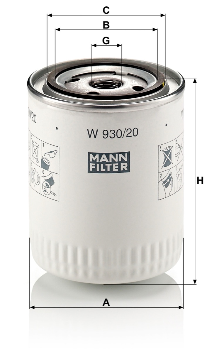 Mann-Filter W 930/20 Oil Filter