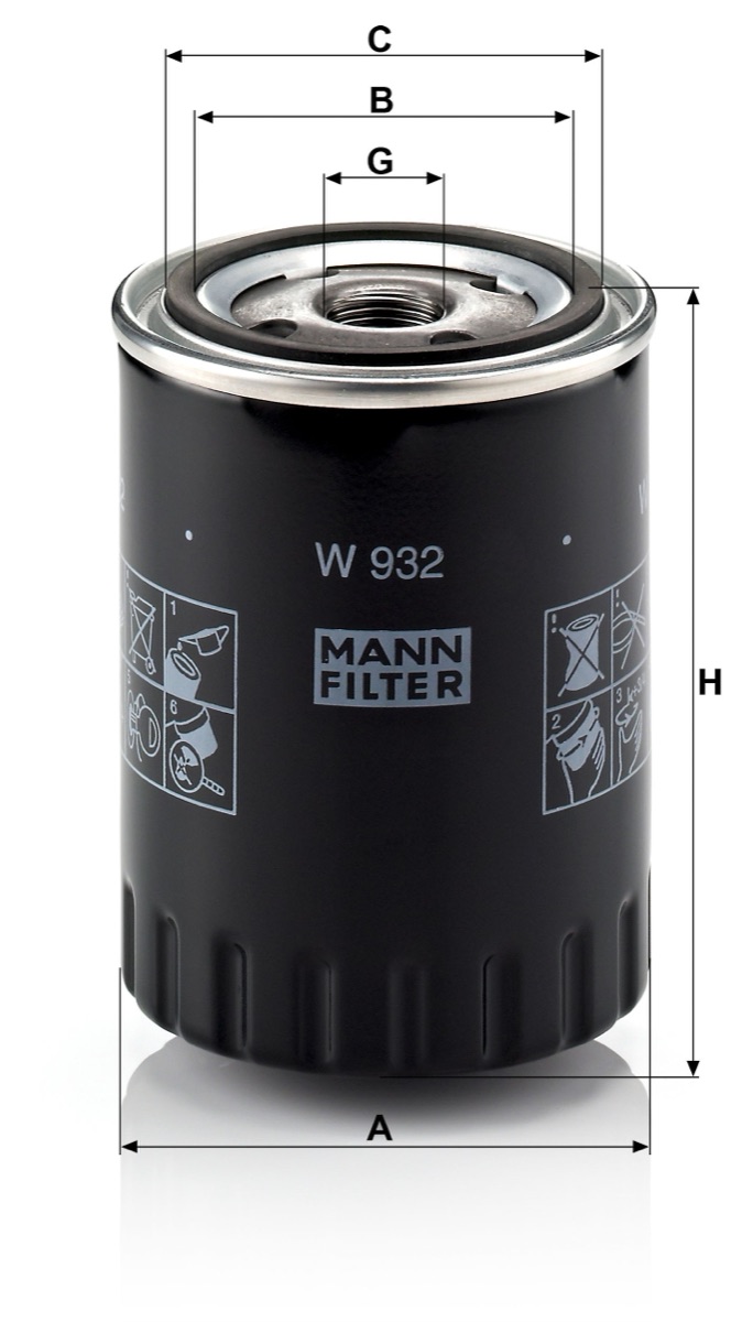 Mann-Filter W 932 Oil Filter