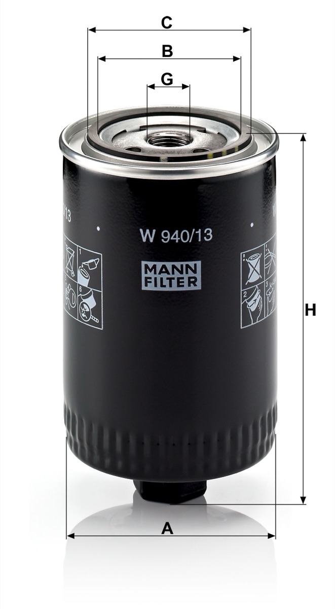 Mann-Filter W 940/13 Oil Filter