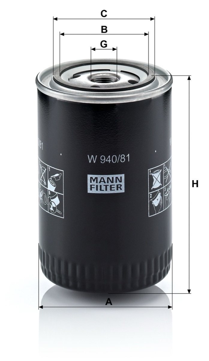 Mann-Filter W 940/81 Oil Filter