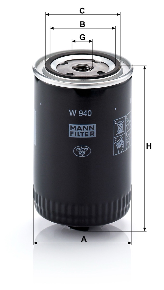 Mann-Filter W 940 Oil Filter