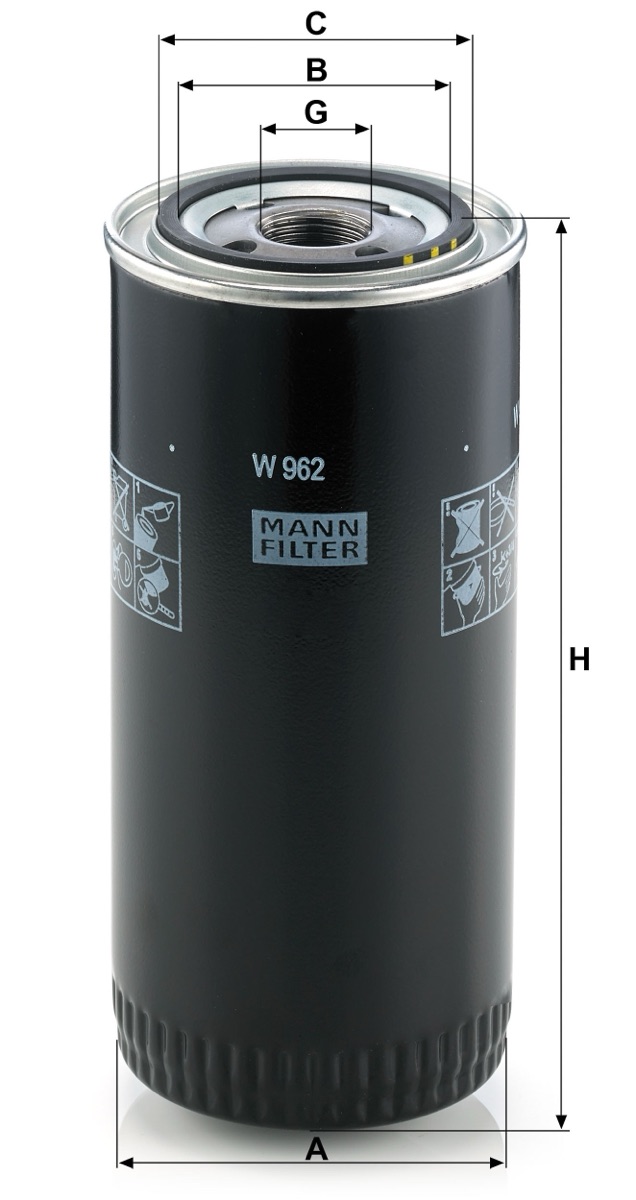 Mann-Filter W 962 Oil Filter