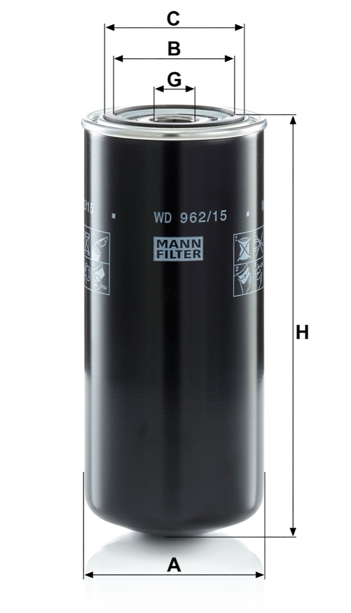 Mann-Filter WD 962/15 Oil Filter