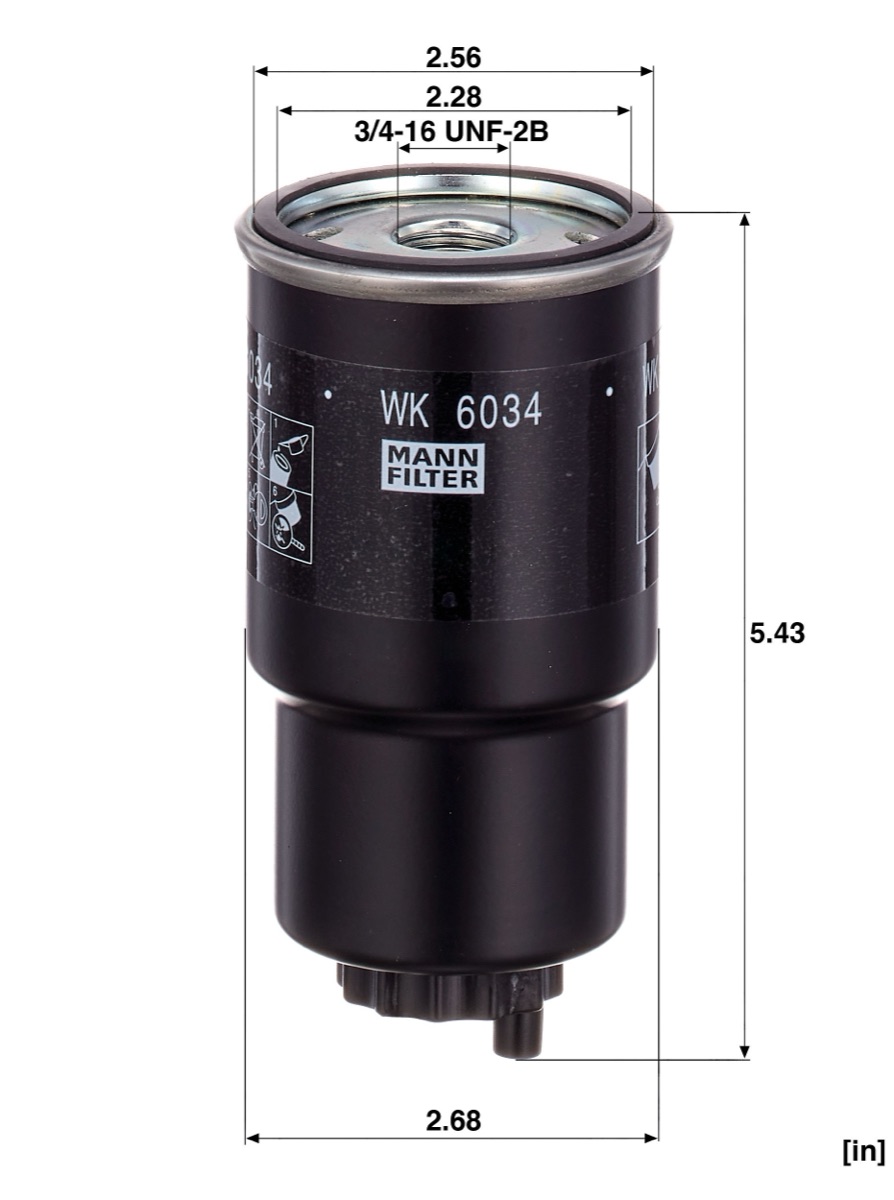 Mann-Filter WK 6034 Fuel Filter