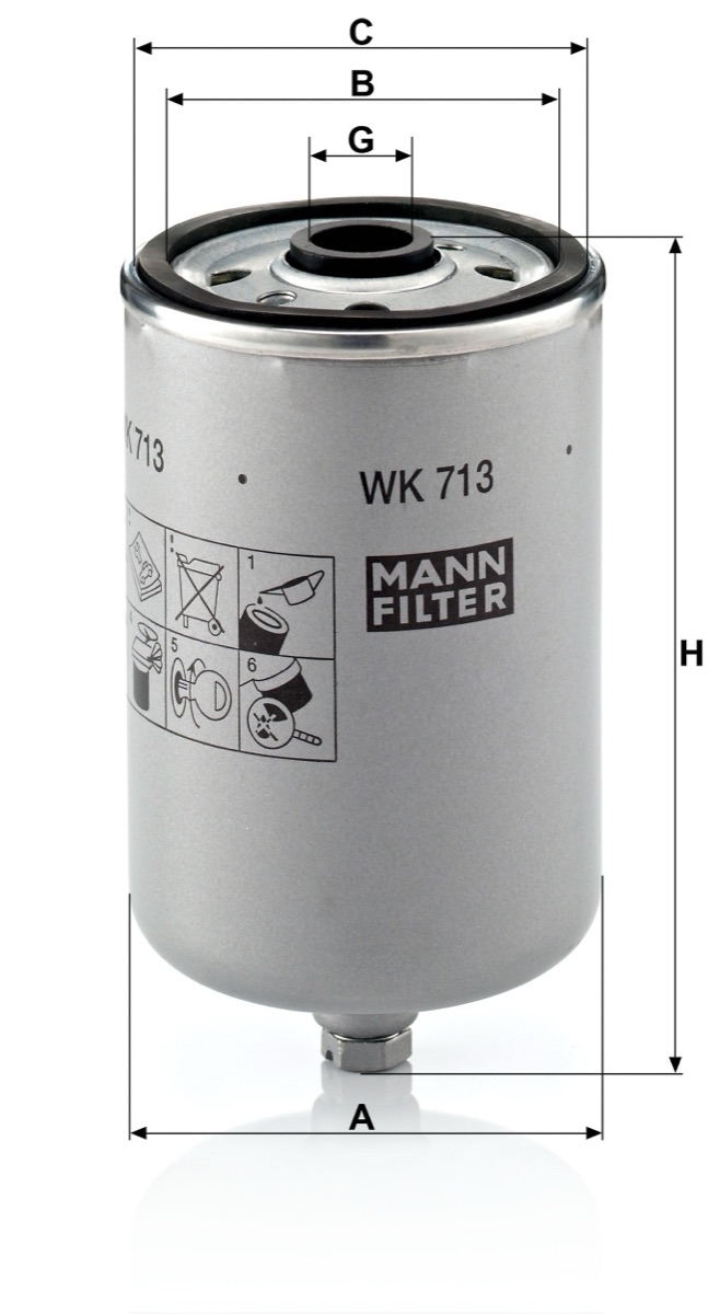 Mann-Filter WK 713 Fuel Filter