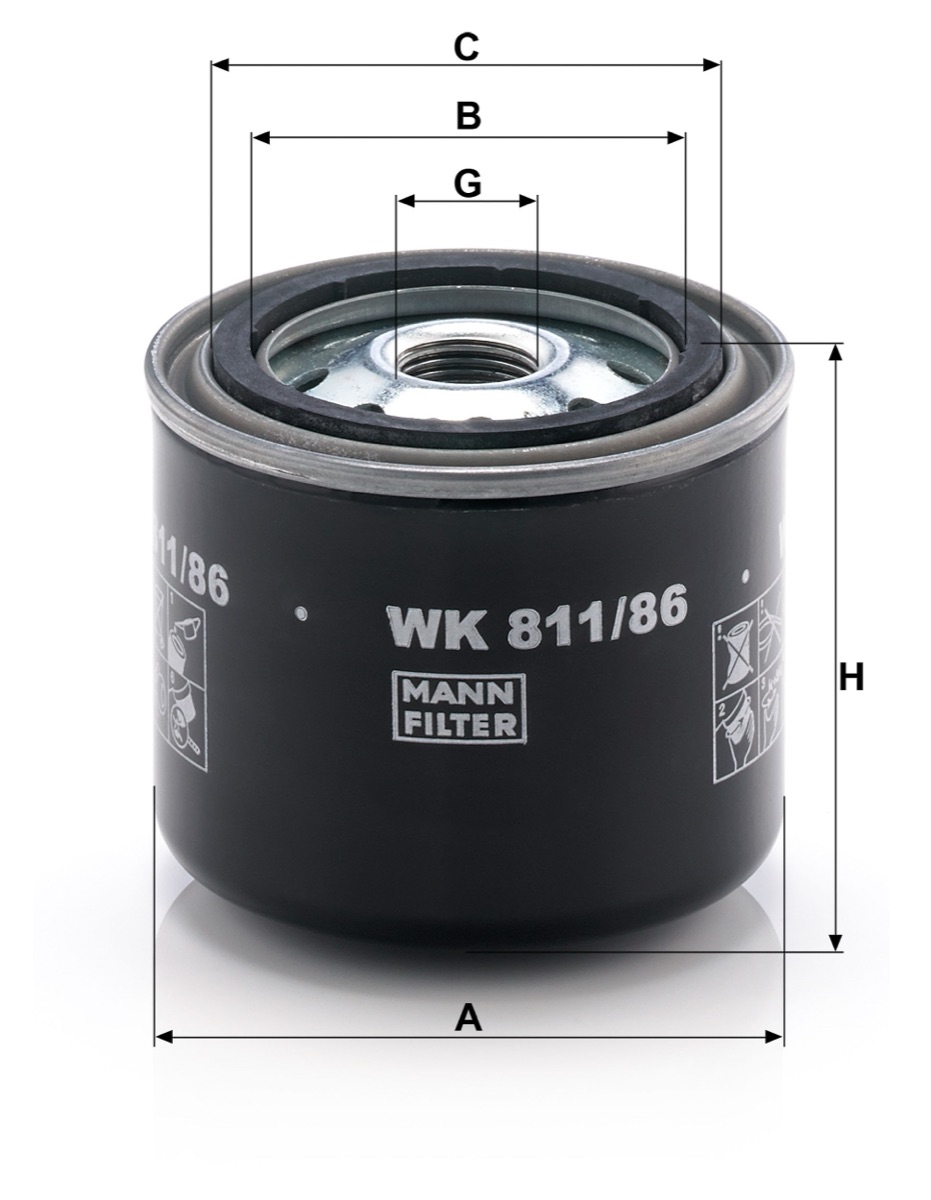 Mann-Filter WK 811/86 Fuel Filter