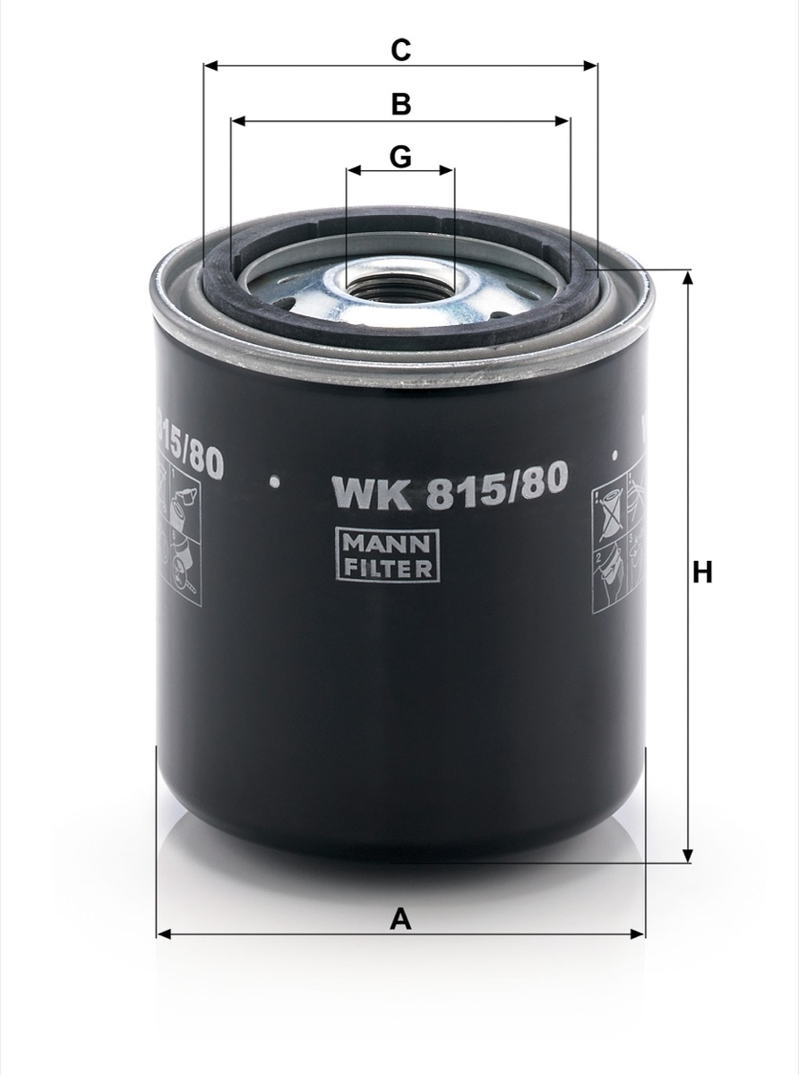 Mann-Filter WK 815/80 Fuel Filter