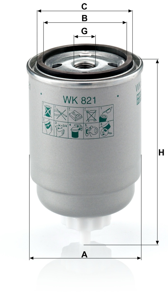 Mann-Filter WK 821 Fuel Filter
