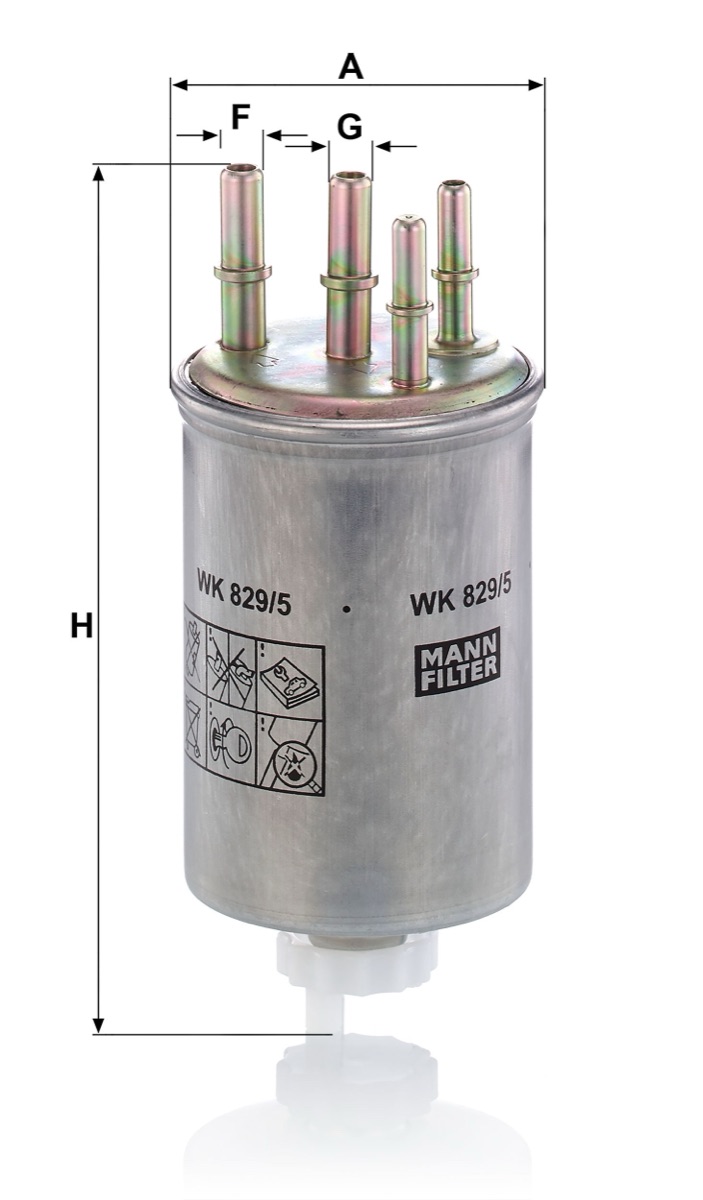 Mann-Filter WK 829/5 Fuel Filter