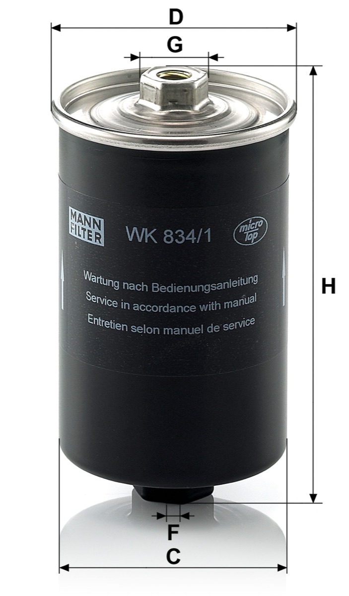 Mann-Filter WK 834/1 Fuel Filter