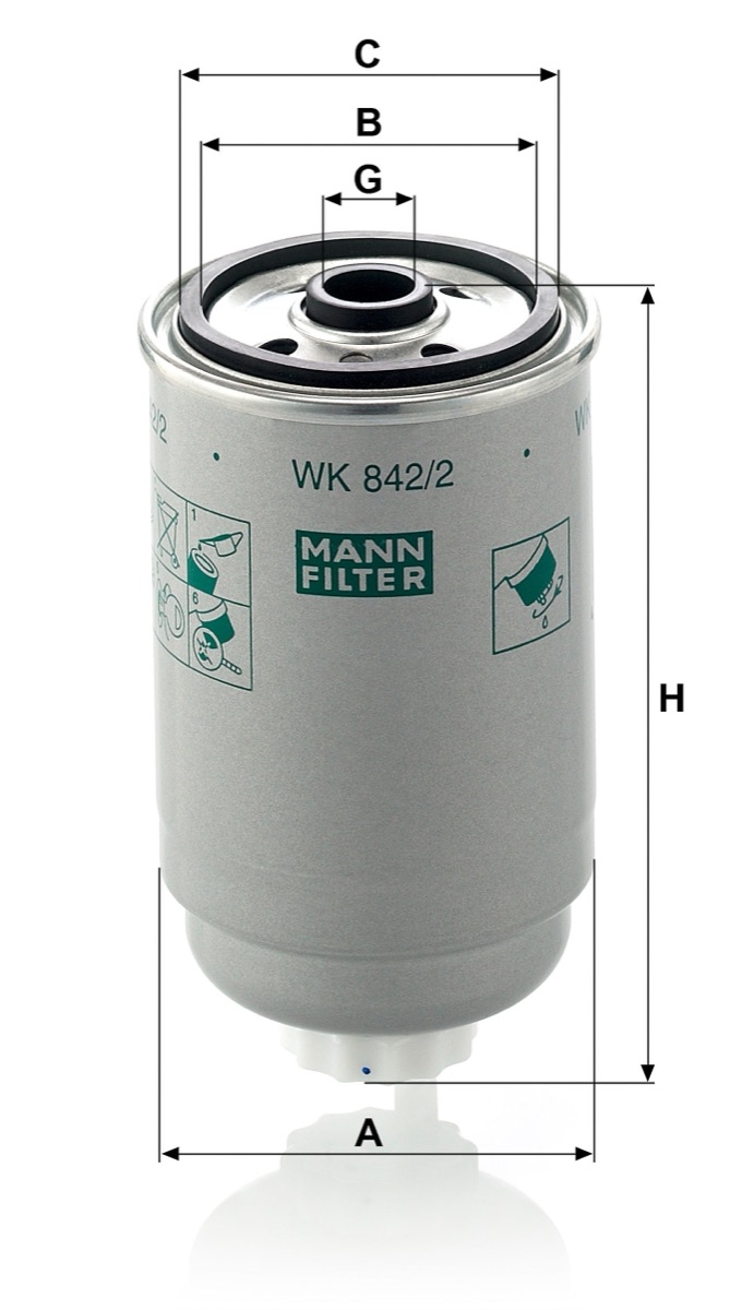 Mann-Filter WK 842/2 Fuel Filter