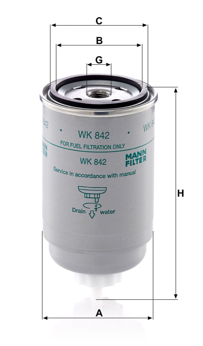Mann-Filter WK 842 Fuel Filter