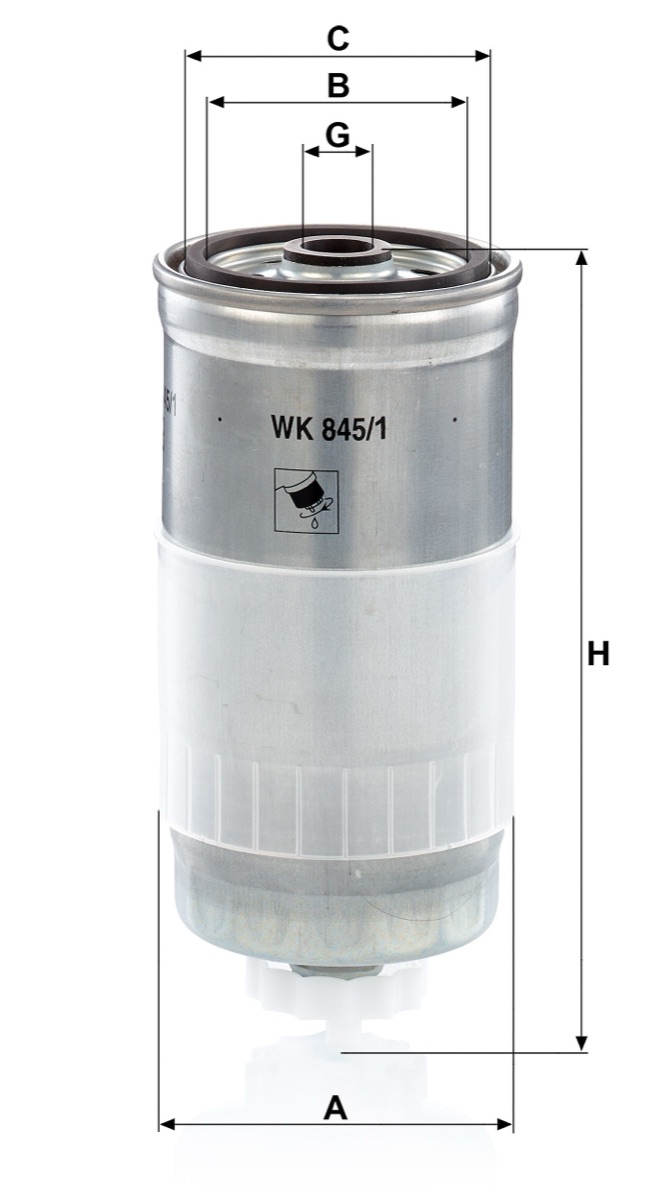Mann-Filter WK 845/1 Fuel Filter