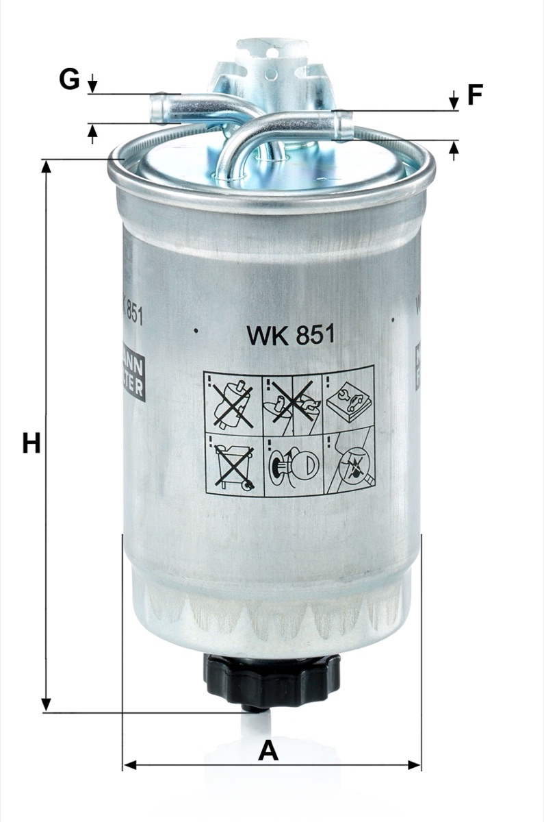 Mann-Filter WK 851 Fuel Filter