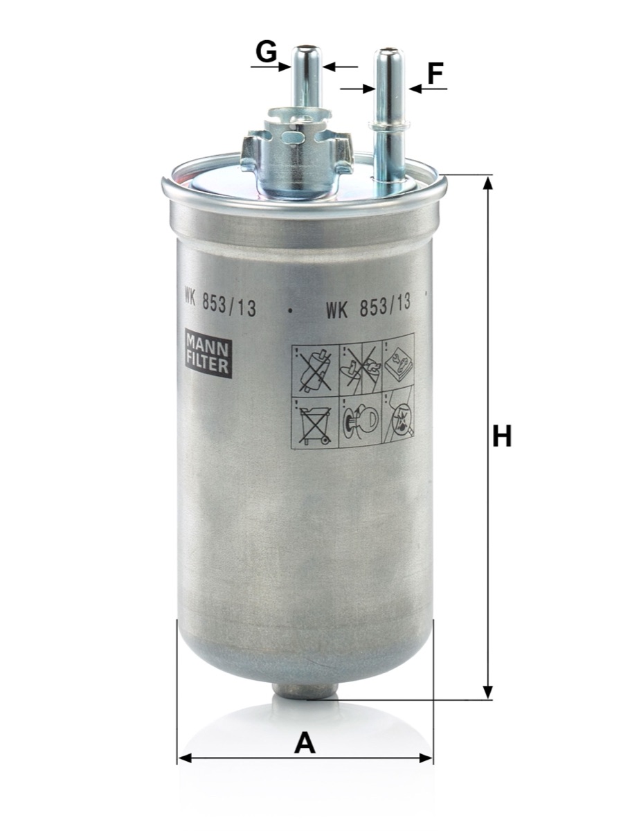 Mann-Filter WK 853/13 Fuel Filter
