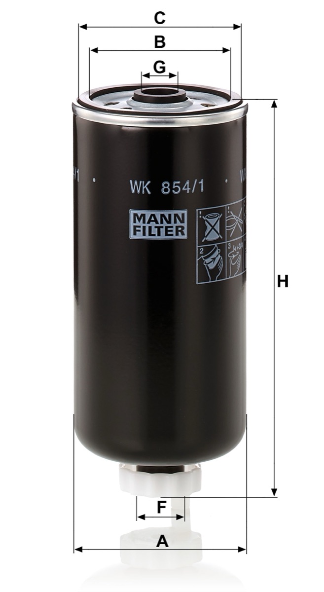 Mann-Filter WK 854/1 Fuel Filter