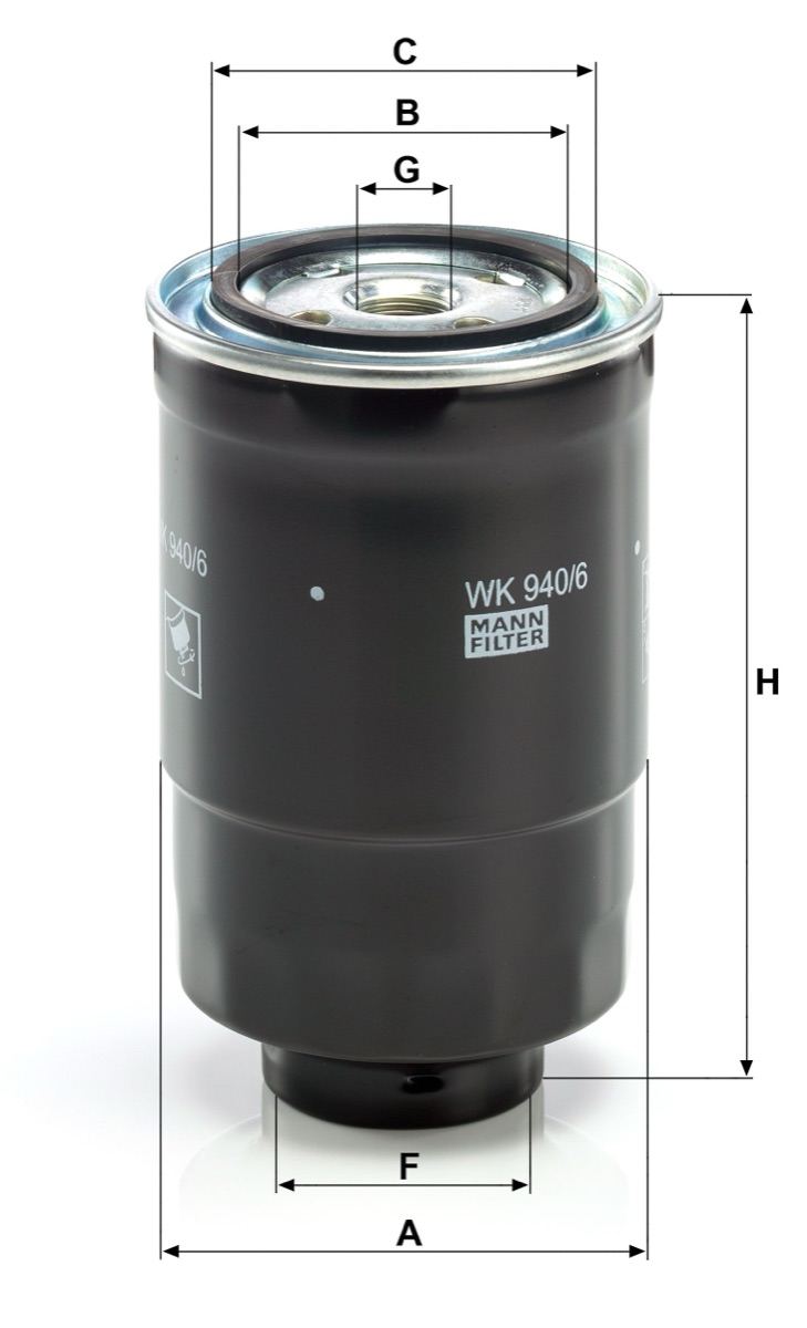 Mann-Filter WK 940/6 x Fuel Filter