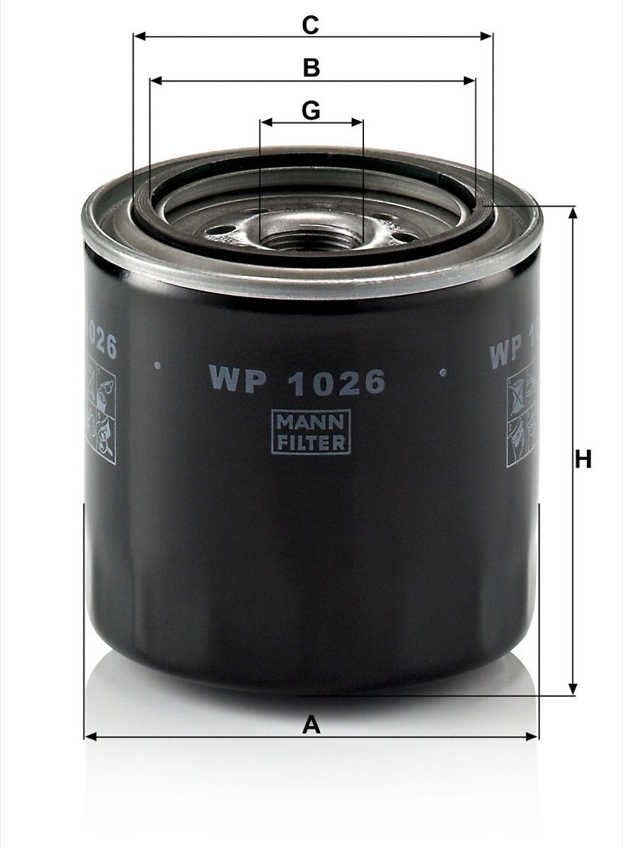 Mann-Filter WP 1026 Oil Filter