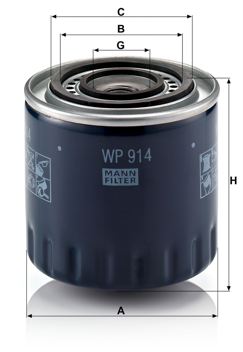 Mann-Filter WP 914 Oil Filter