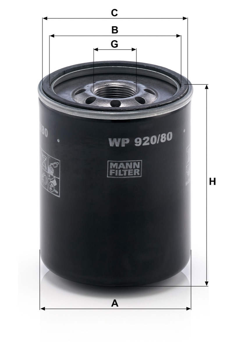 Mann-Filter WP 920/80 Oil Filter