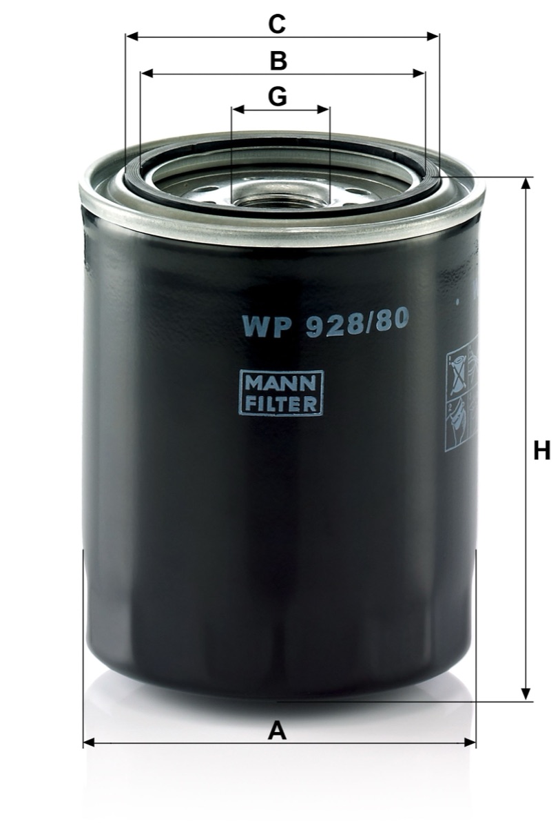 Mann-Filter WP 928/80 Oil Filter