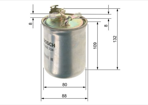 Bosch 0 450 906 334 Fuel Filter, photo 2