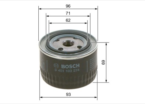 Bosch 0 451 103 274 Oil Filter, photo 2