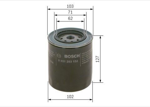 Bosch 0 451 203 152 Oil Filter, photo 2