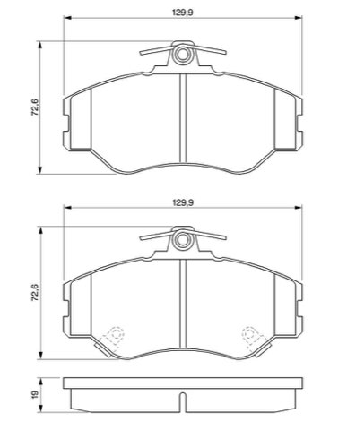 Bosch 0 986 424 368 Brake Pad Set, photo 3