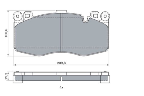 Bosch 0 986 424 387 Brake Pad Set, photo 3