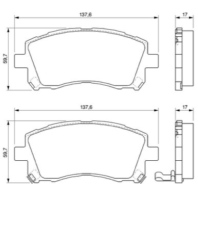 Bosch 0 986 424 700 Brake Pad Set, photo 3