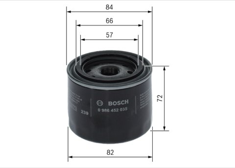 Bosch 0 986 452 035 Oil Filter, photo 2