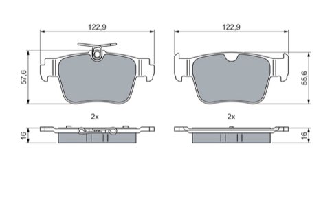 Bosch 0 986 460 074 Brake Pad Set, photo 3