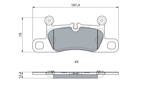 Bosch 0 986 460 247 Brake Pad Set