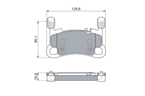 Bosch 0 986 460 256 Brake Pad Set