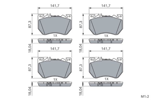 Bosch 0 986 460 288 Brake Pad Set