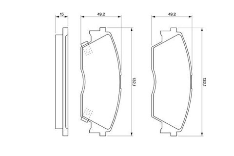 Bosch 0 986 460 972 Brake Pad Set, photo 2