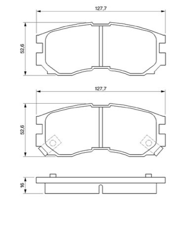 Bosch 0 986 460 979 Brake Pad Set, photo 3