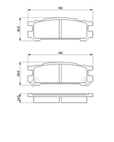 Bosch 0 986 461 143 Brake Pad Set, photo 3