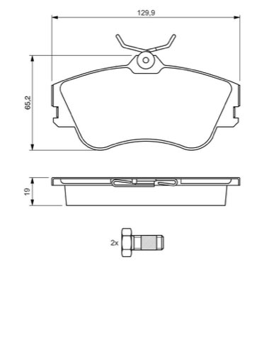 Bosch 0 986 461 753 Brake Pad Set, photo 3
