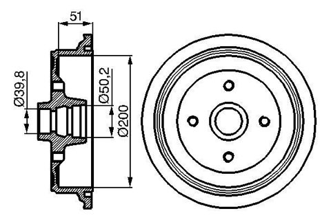 Bosch 0 986 477 016 Brake Drum