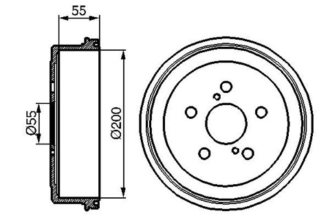 Bosch 0 986 477 139 Brake Drum, photo 3